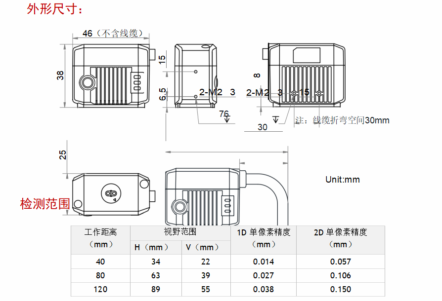 ？？？？？？礛V-RD716-2智能读码器尺寸图